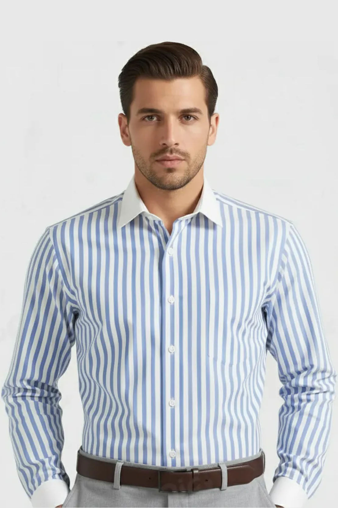 CLASSIC AZURE SEMI FORMAL SHIRT