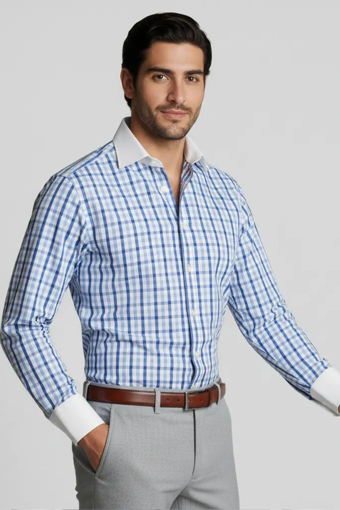TATTERSTALL TUFTS BLUE SHIRT