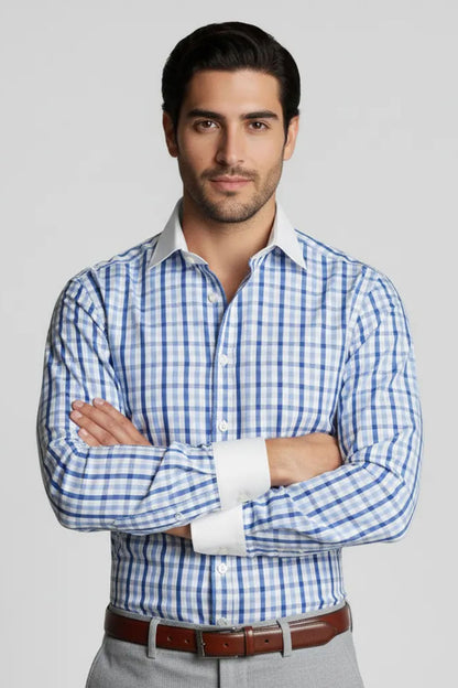 TATTERSTALL TUFTS BLUE SHIRT