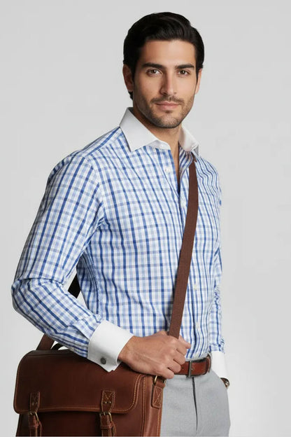 TATTERSTALL TUFTS BLUE SHIRT