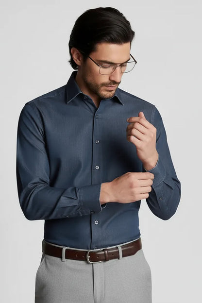 STEEL INDIGO DENIM SHIRT