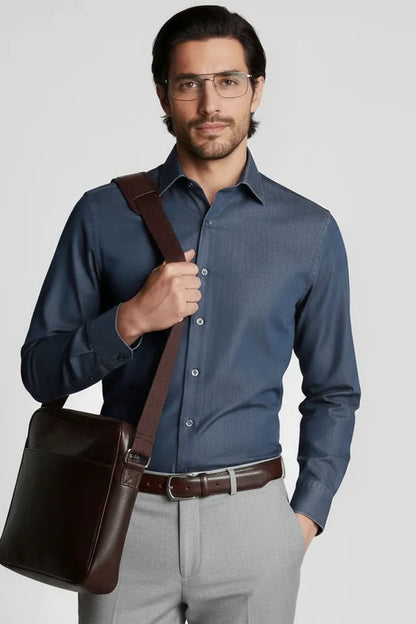 STEEL INDIGO DENIM SHIRT