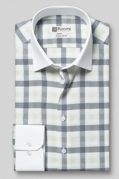 EXCLUSIVE MONOCHROME CHECK SHIRT
