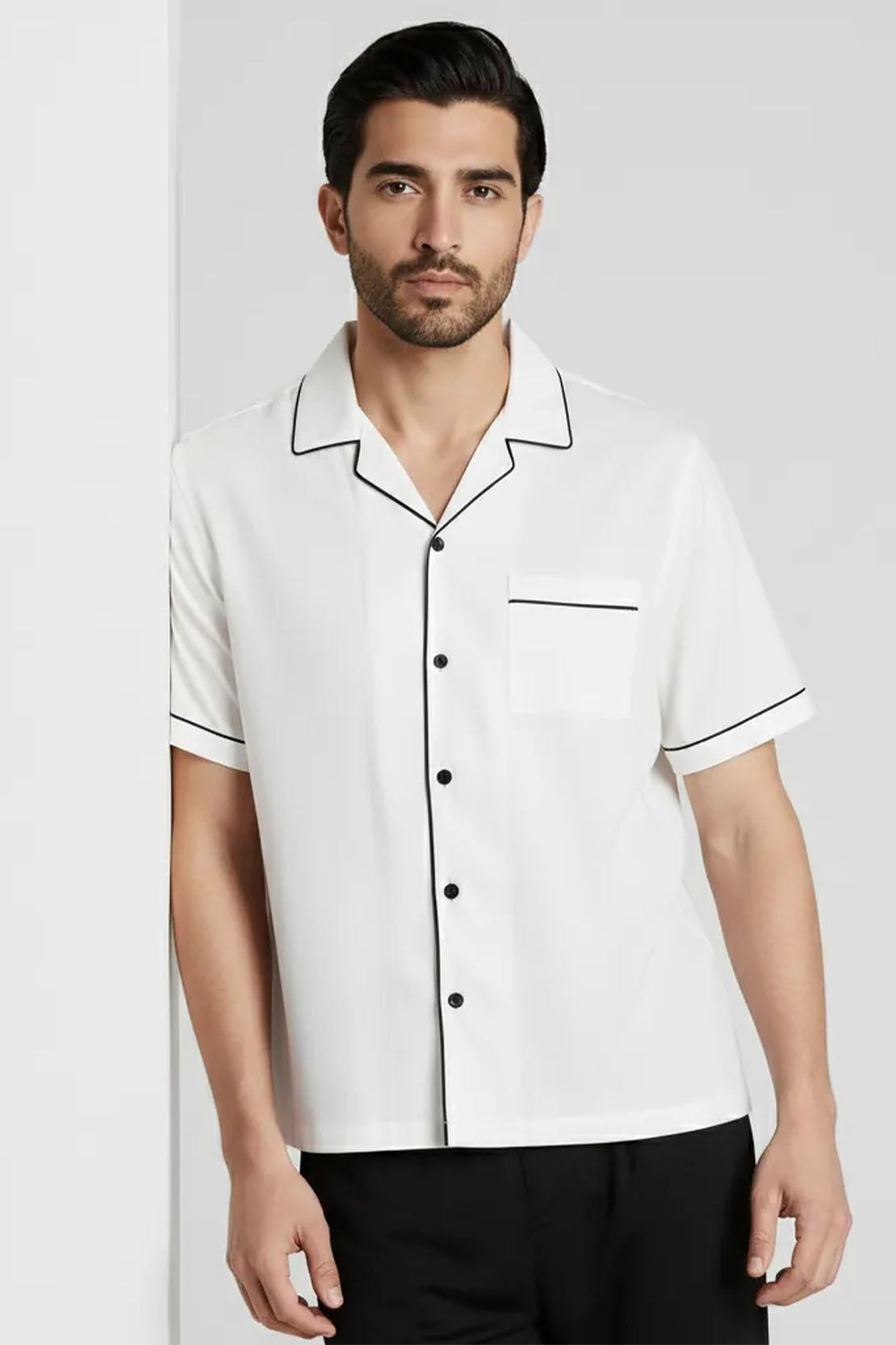 YACHT CLUB PIPED SHIRT