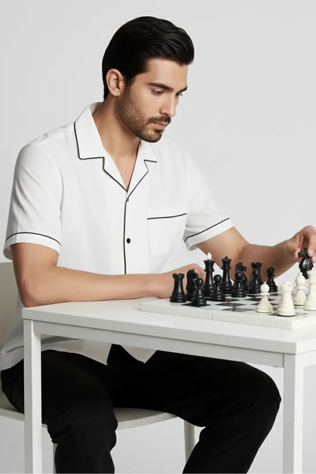 YACHT CLUB PIPED SHIRT