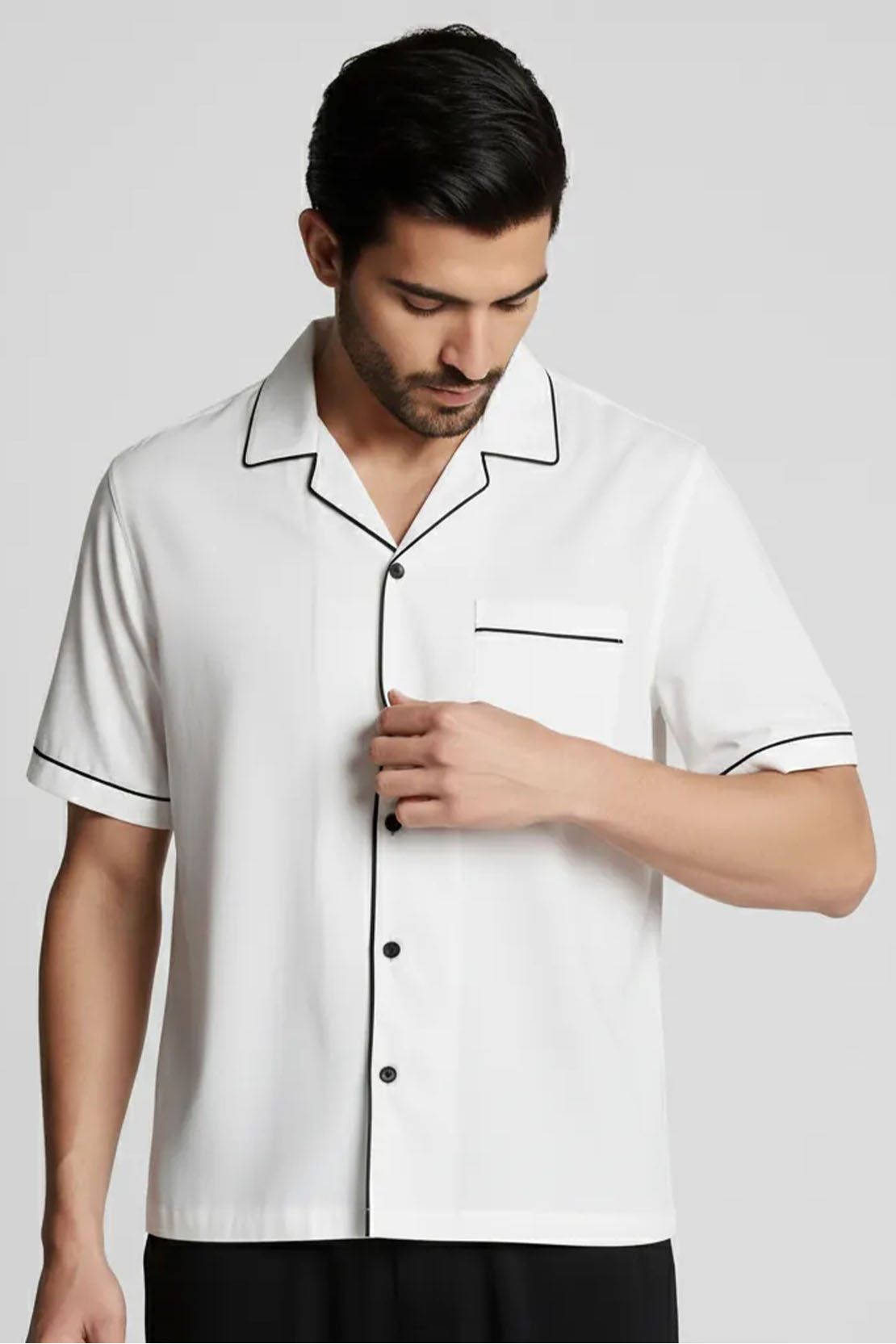 YACHT CLUB PIPED SHIRT