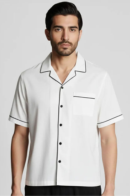 YACHT CLUB PIPED SHIRT