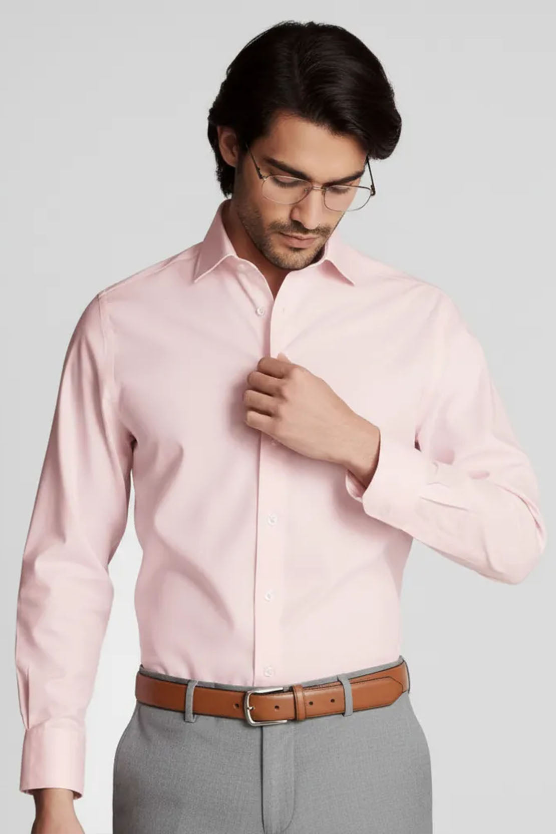 SOLID LEMONADE MEN'S STRETCH SHIRT
