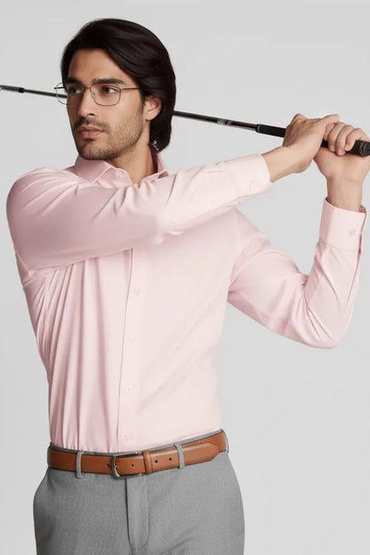 SOLID LEMONADE MEN'S STRETCH SHIRT