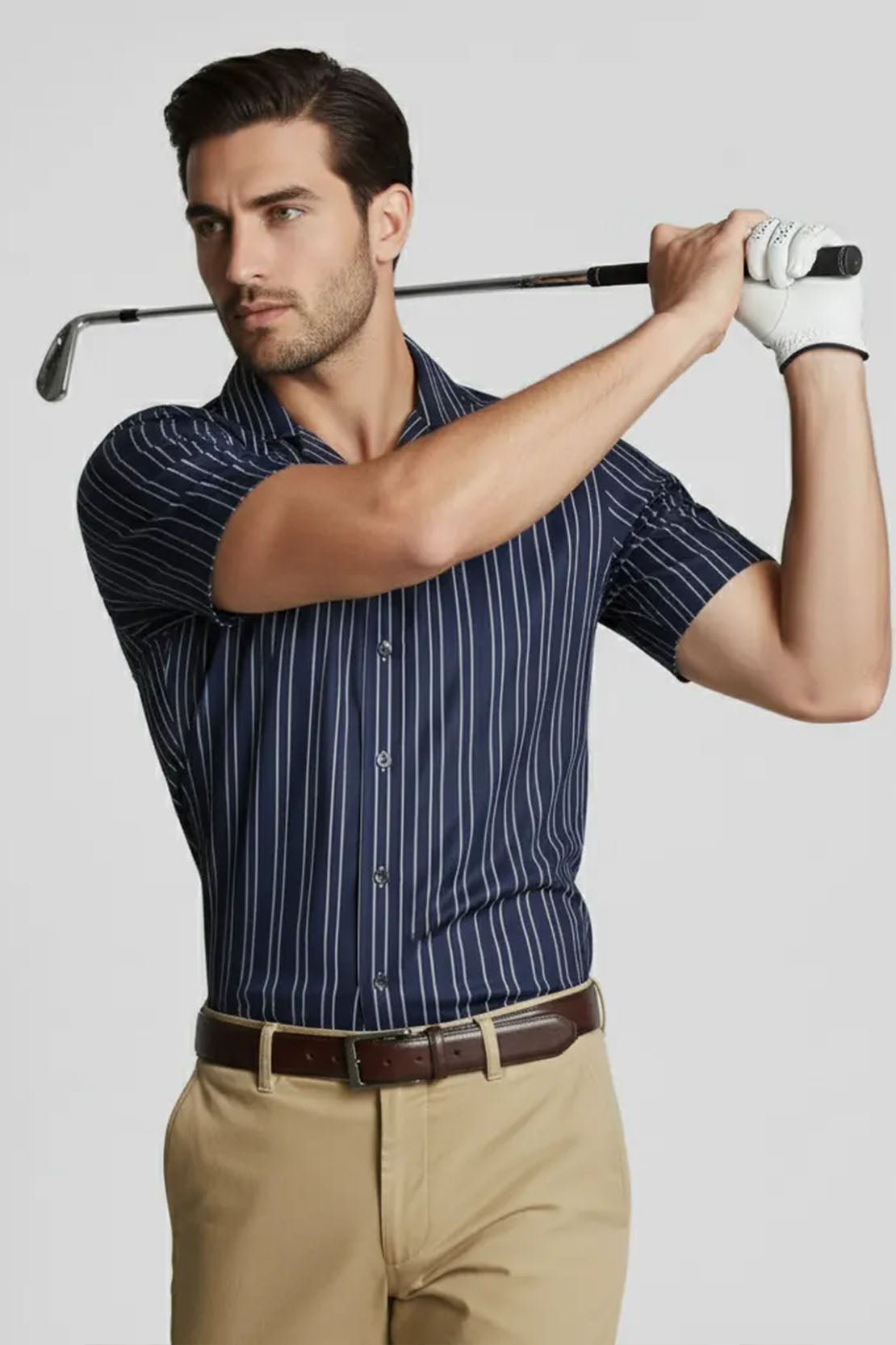 SHADOW NAVY BLUE CUBAN SHIRT