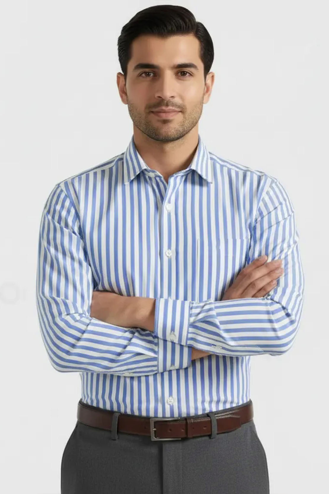 CLASSIC AZURE STRIPES MEN'S SHIRT