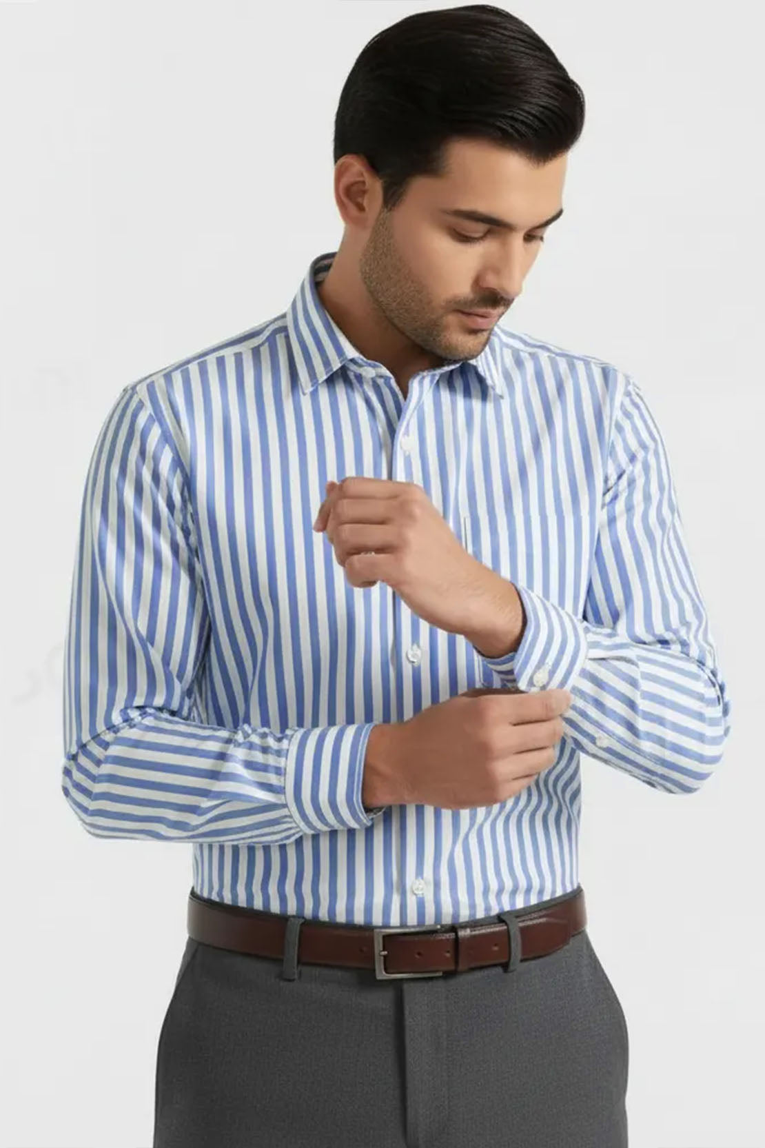 CLASSIC AZURE STRIPES MEN'S SHIRT