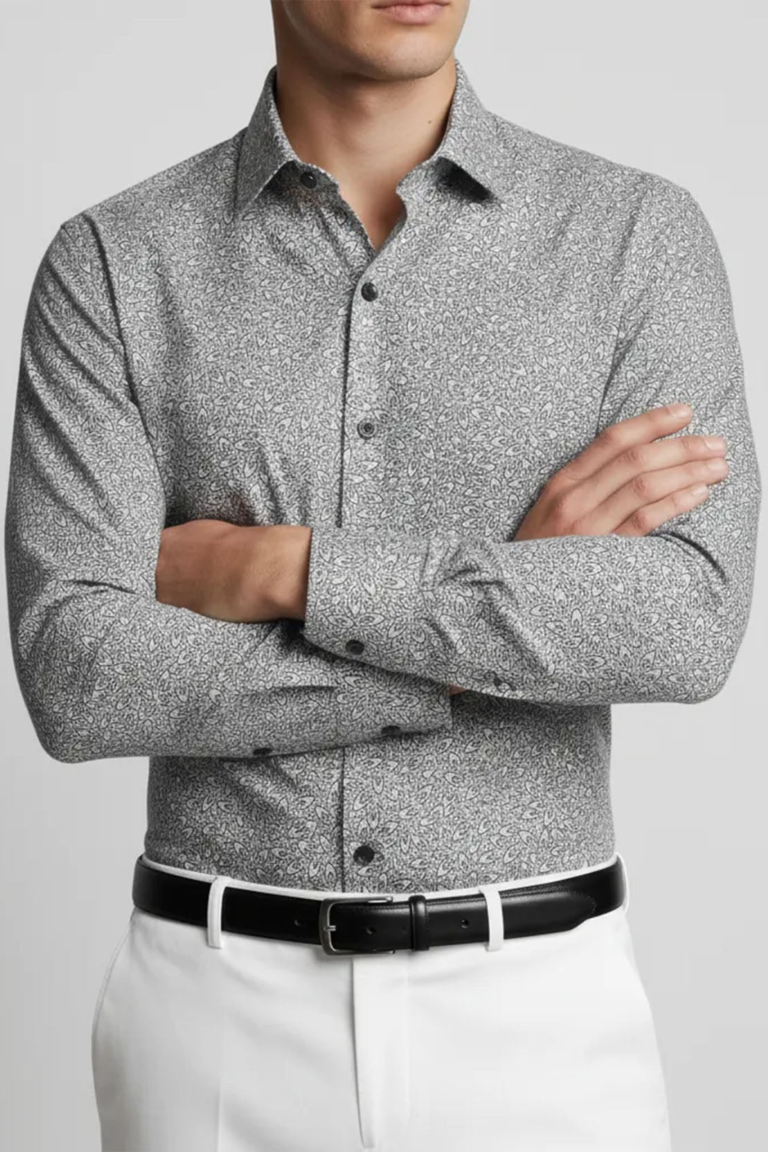 GEOMETRIC PRINT MEN'S SHIRT