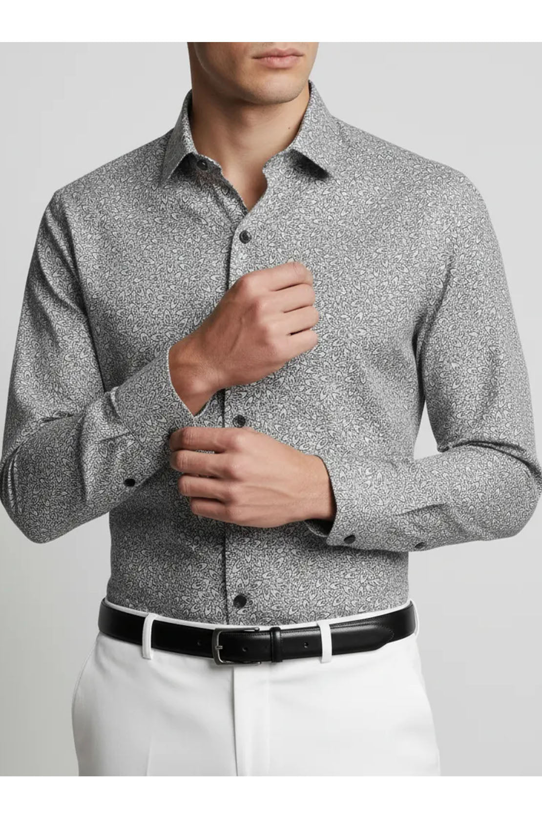 GEOMETRIC PRINT MEN'S SHIRT