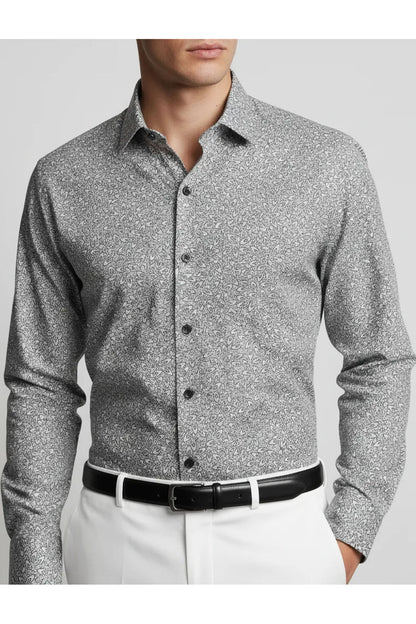 GEOMETRIC PRINT MEN'S SHIRT