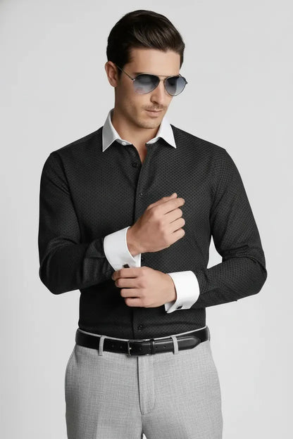 INTRICATE MICRO WEAVE SHIRT