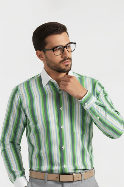 LIME FUSION FORMAL SHIRT