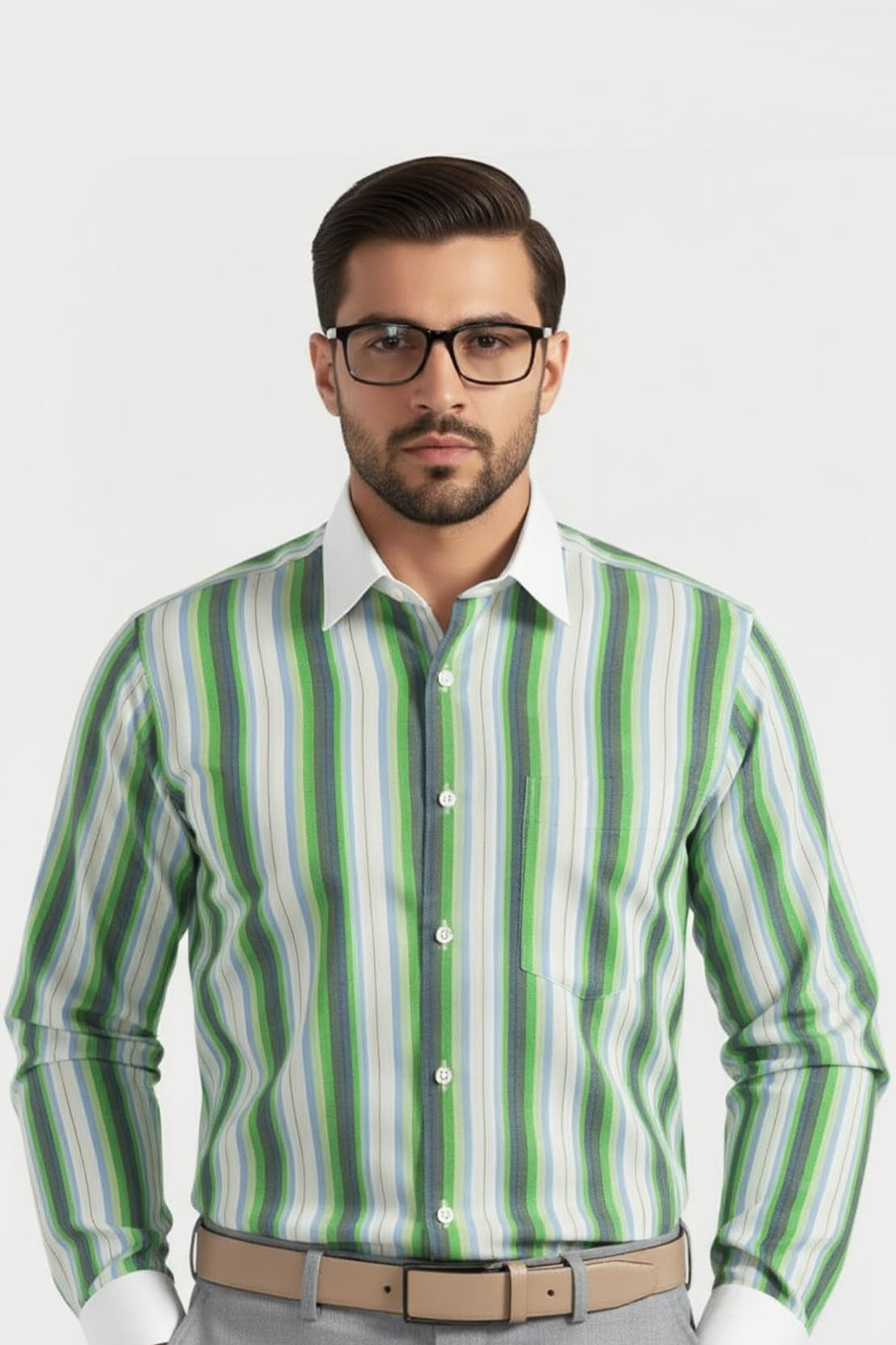 LIME FUSION FORMAL SHIRT