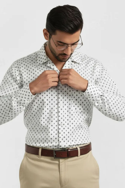 HESH DOT CUBAN PATTERN SHIRT