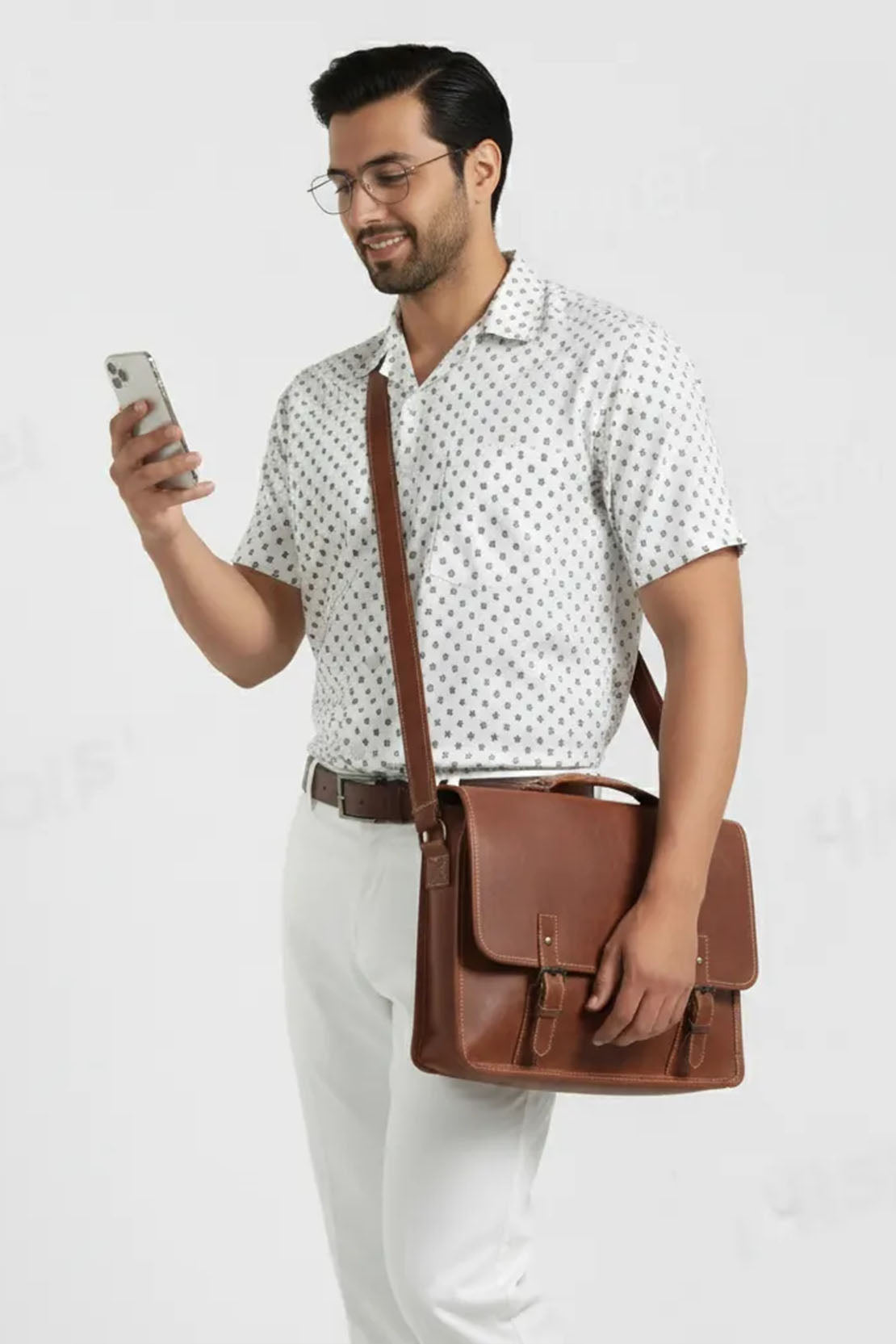 ELEGANCE HESH DOT CUBAN PATTERN SHIRT