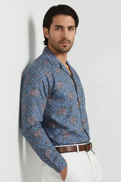 FLORAL CUBAN PATTERN SHIRT