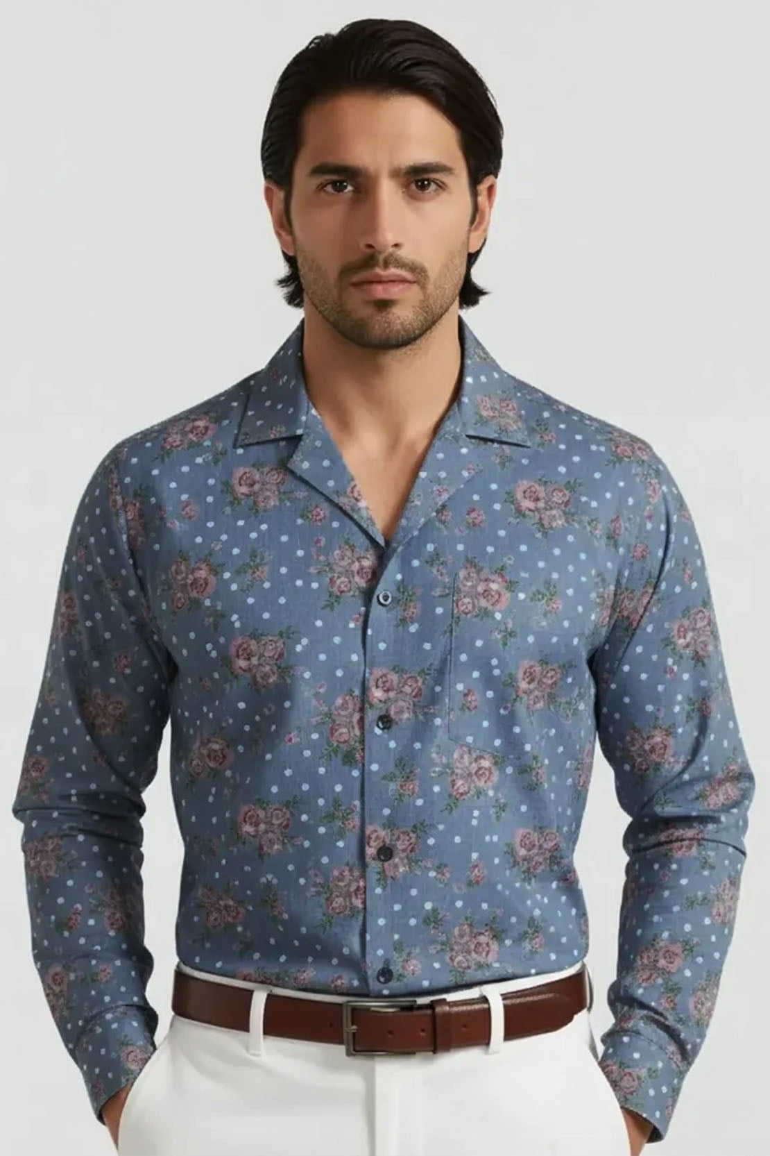 FLORAL CUBAN PATTERN SHIRT