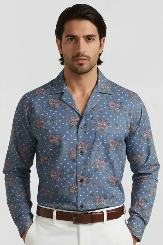 FLORAL CUBAN PATTERN SHIRT