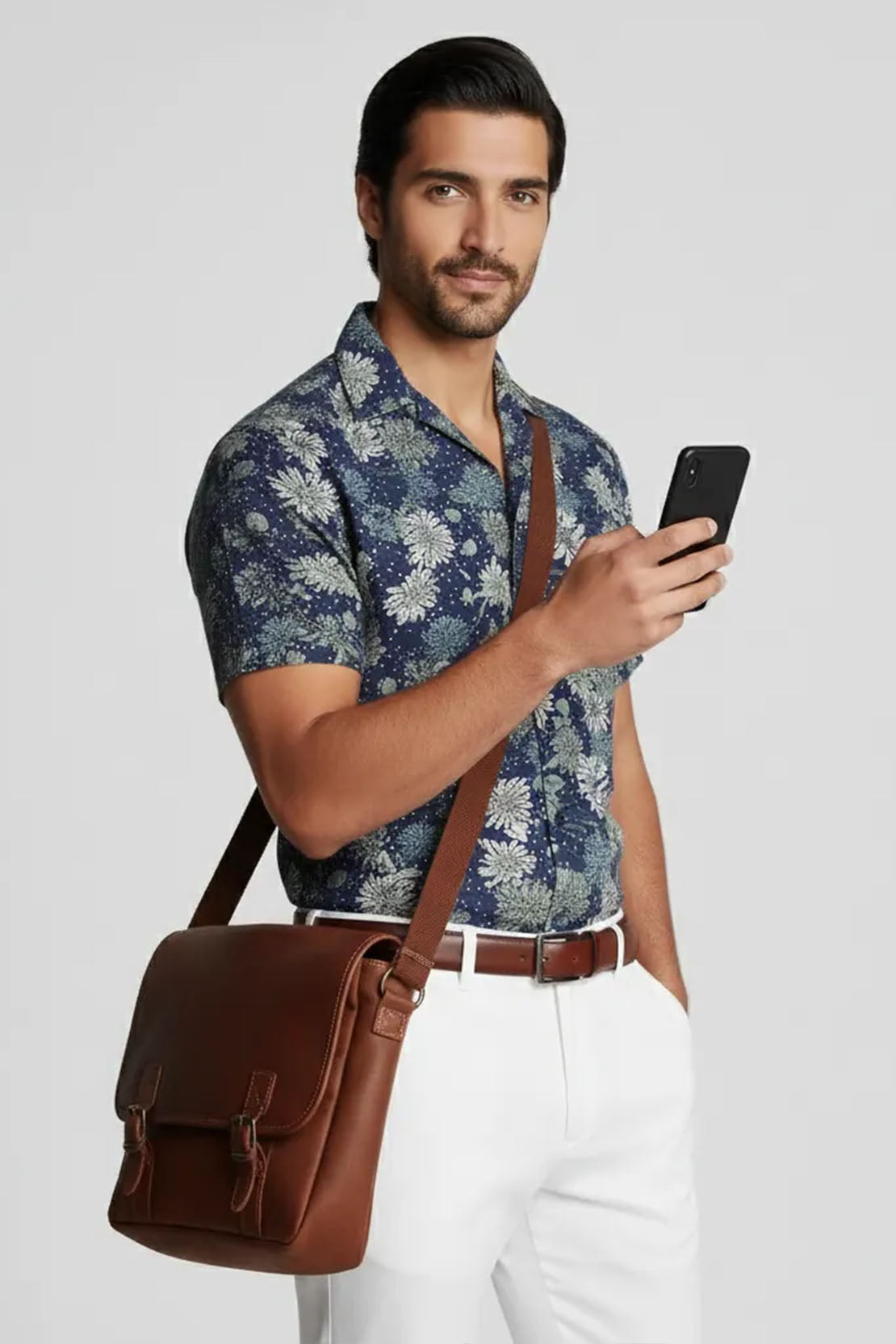 PINE DARK PATTERN CUBAN SHIRT