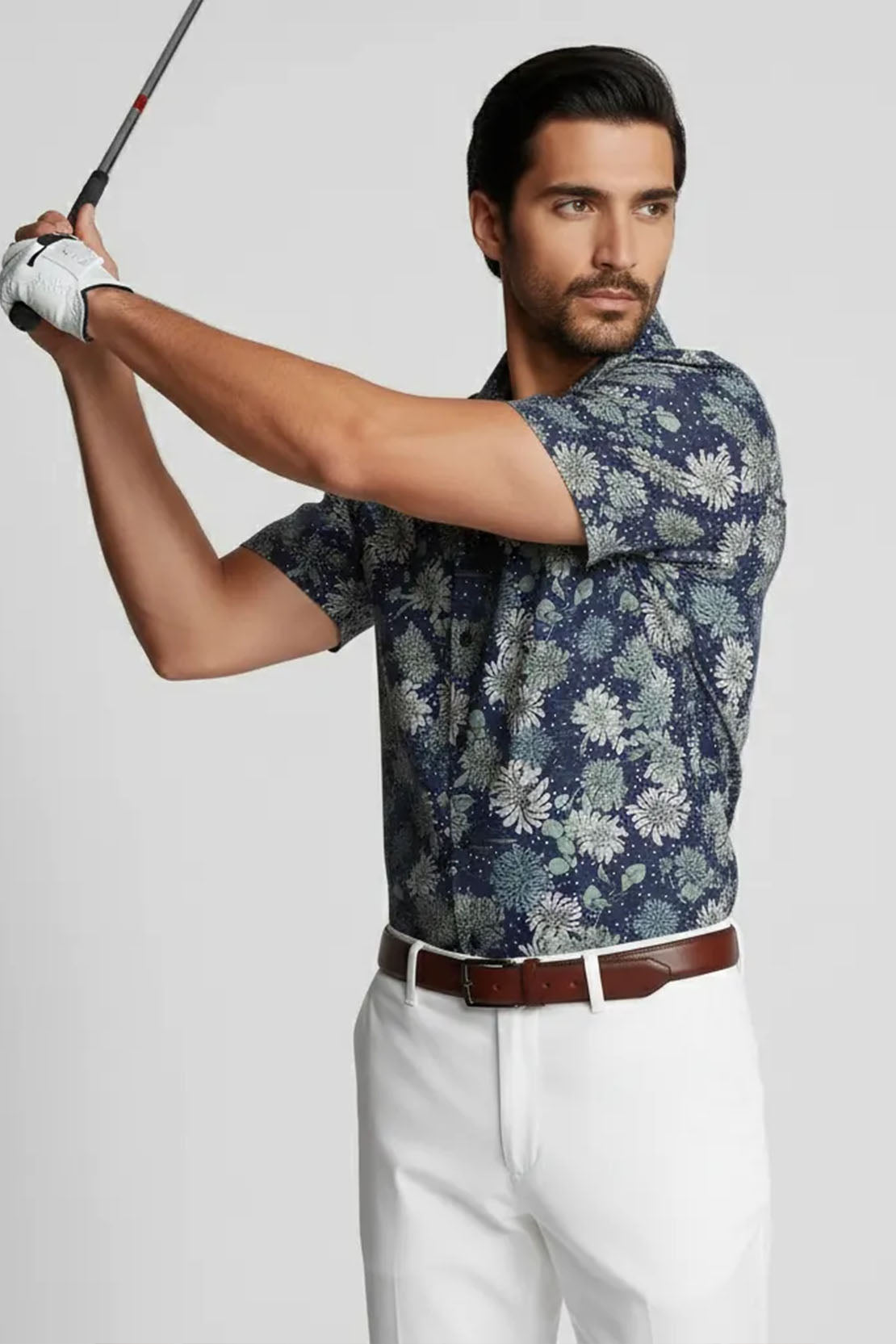 PINE DARK PATTERN CUBAN SHIRT