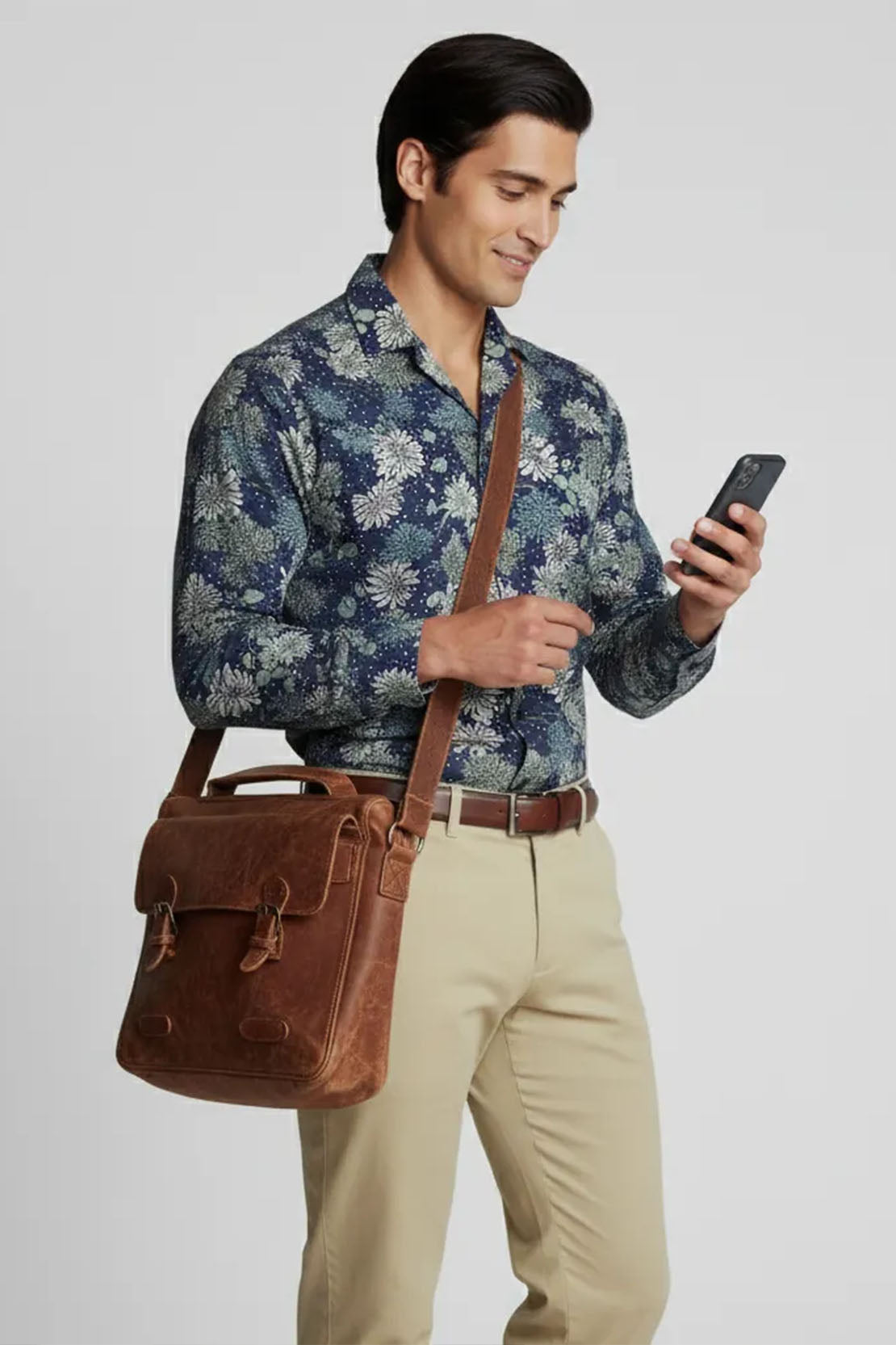 PINE DARK FOREST PATTERN CUBAN SHIRT