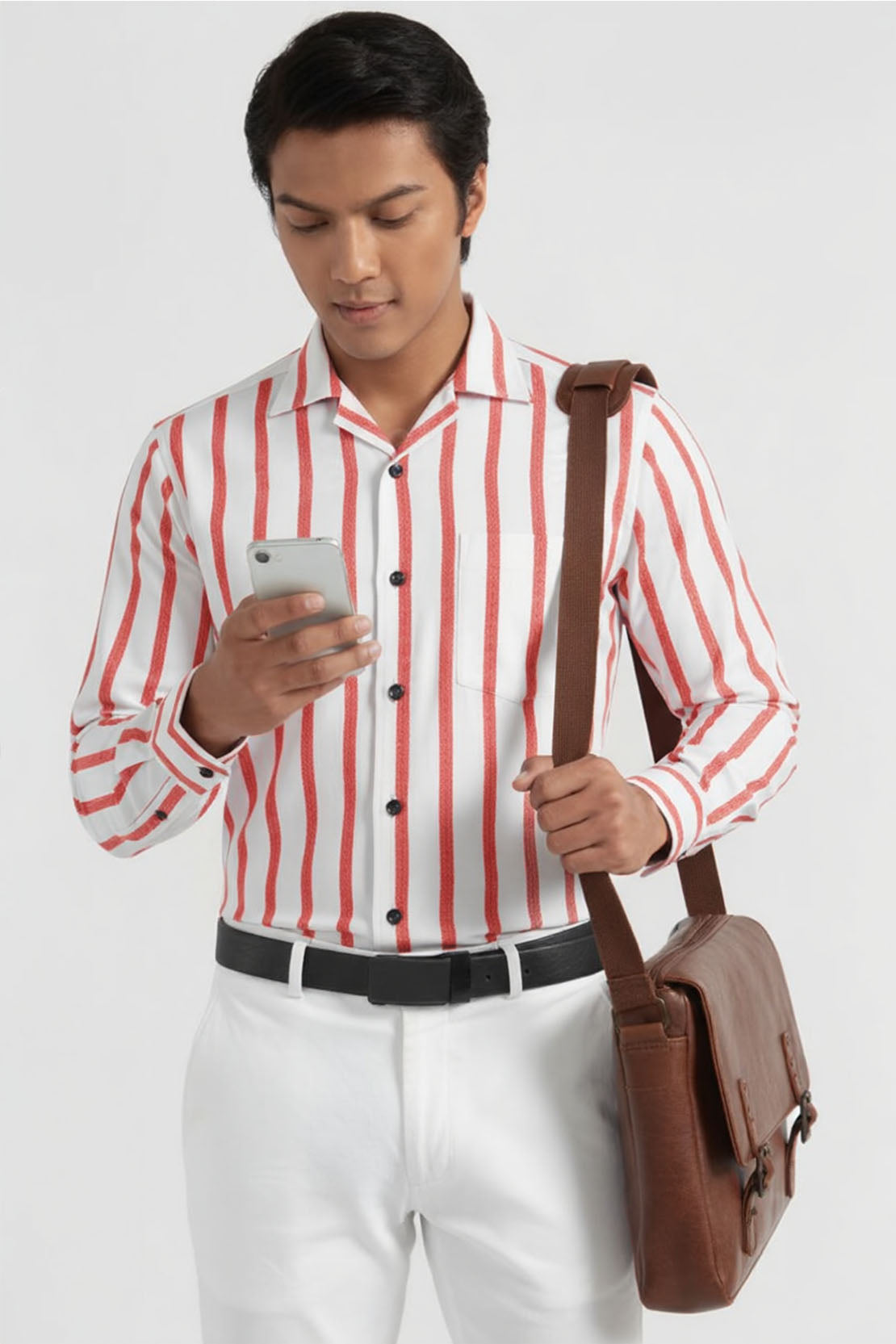 CARMINE STRIPE BUSINESS SHIRT