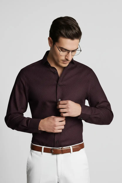 INTRICATE MICRO WEAVE SHIRT