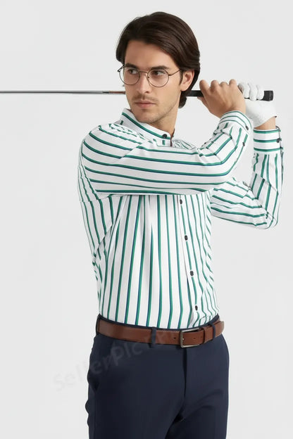 VIBRANT COASTAL LINED SHIRT
