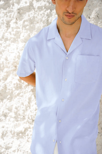 CUBAN SKY BLUE SHIRT