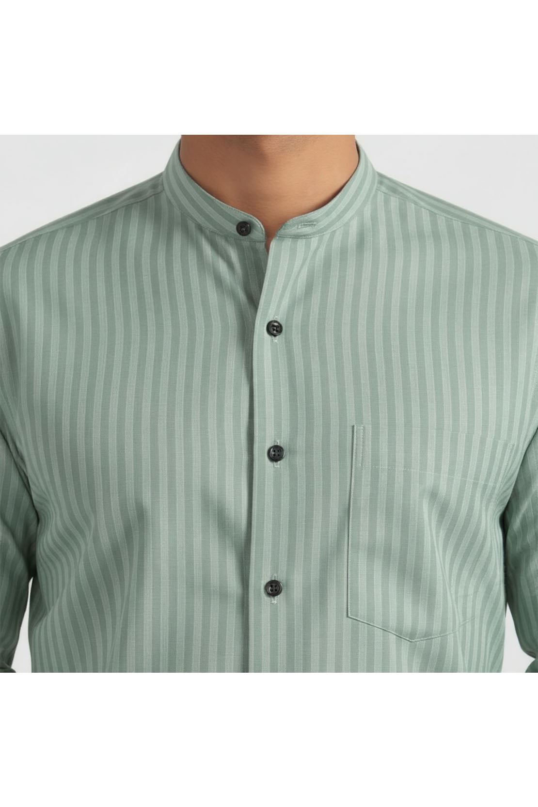 DAPPER LIGHT GREEN STRIPED EXECUTIVE SHIRT