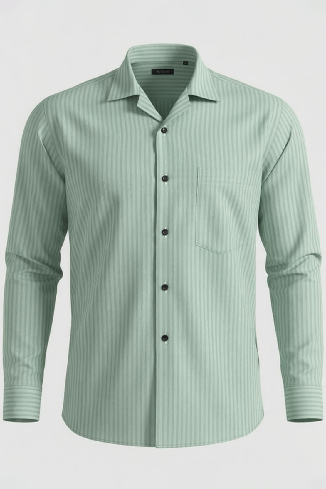 SIGNATURE MINT GREEN STRIPE BUSINESS SHIRT