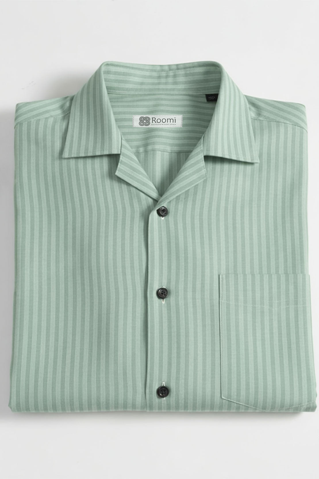 SIGNATURE MINT GREEN STRIPE BUSINESS SHIRT
