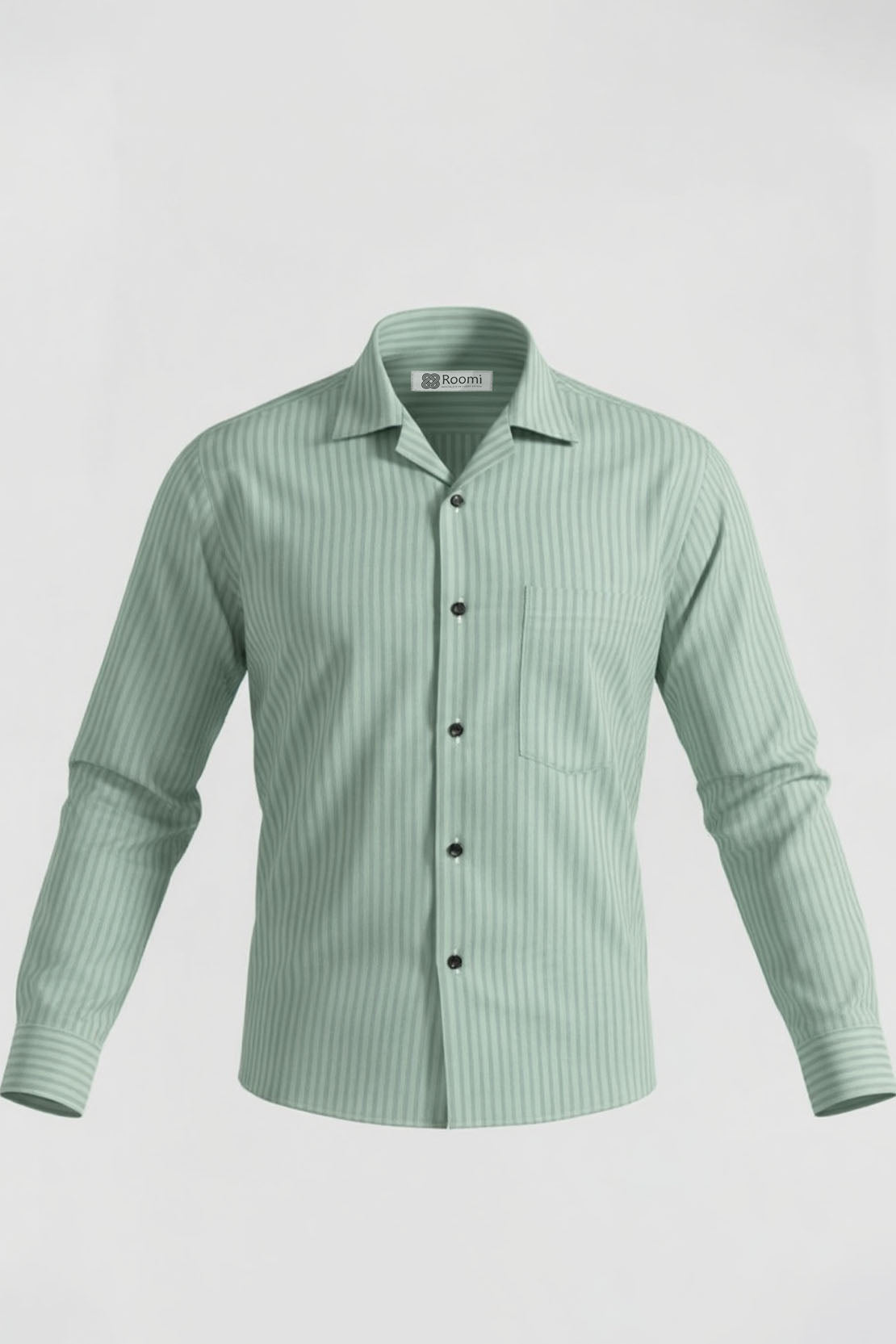 SIGNATURE MINT GREEN STRIPE BUSINESS SHIRT