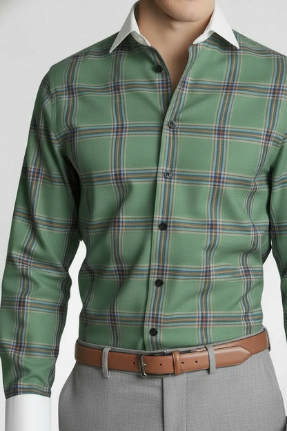 ELEVATED GREEN PLAID CHECK