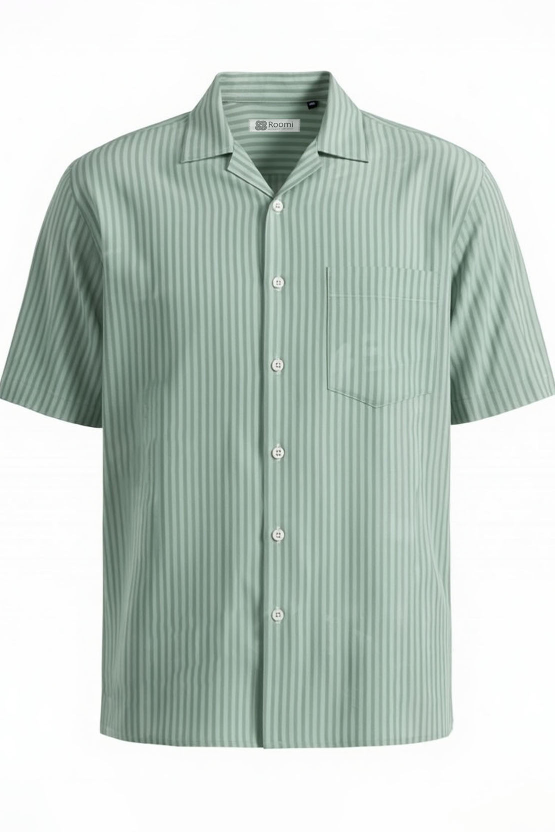 MINT GREEN CONTRAST STRIPE SHIRT