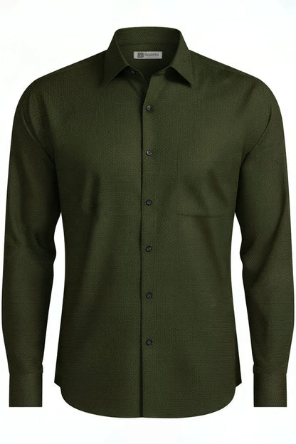 RICH GREEN OFFICE SHIRT