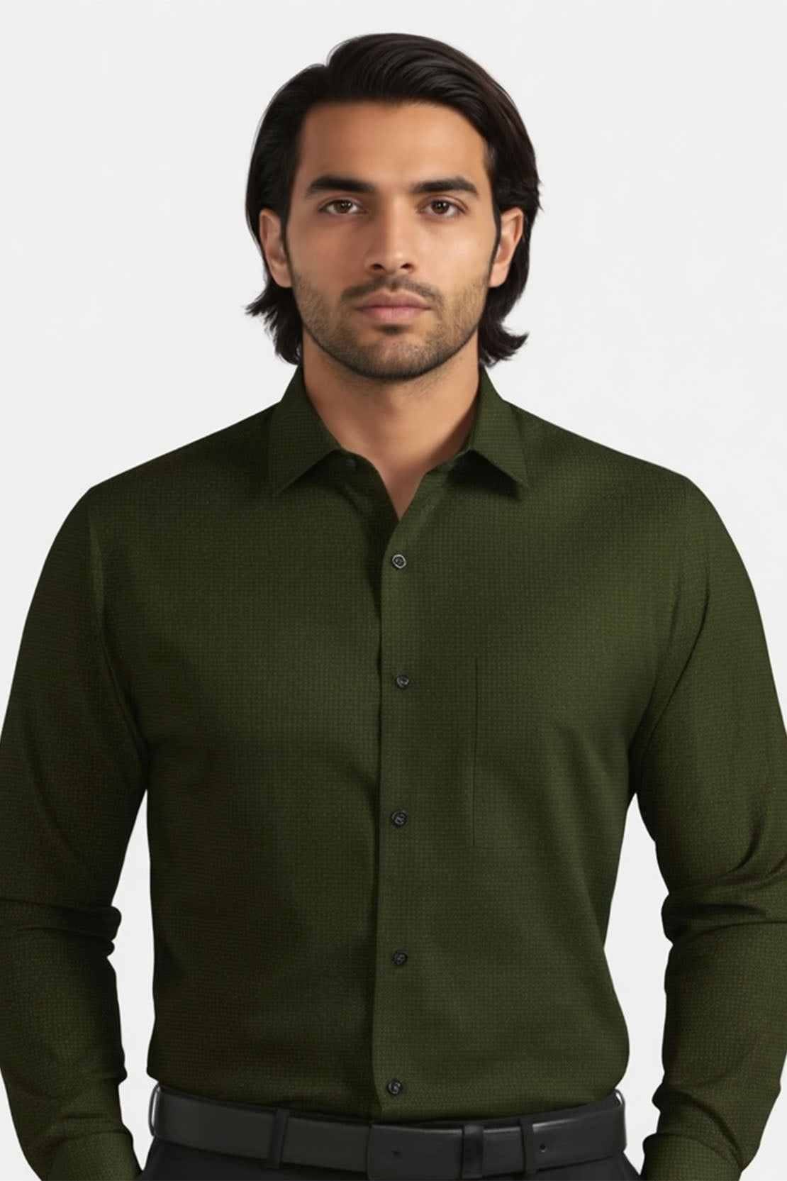 RICH GREEN OFFICE SHIRT