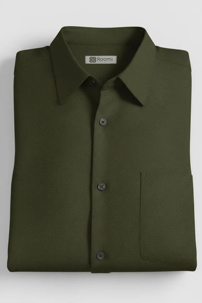RICH GREEN OFFICE SHIRT
