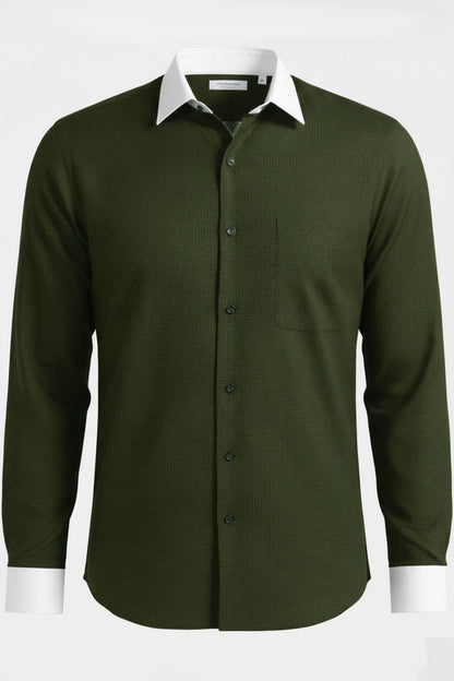 THE FOREST GREEN DRESS SHIRT