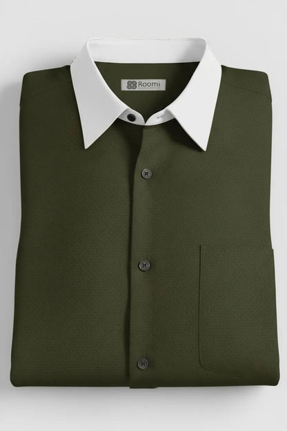 THE FOREST GREEN DRESS SHIRT