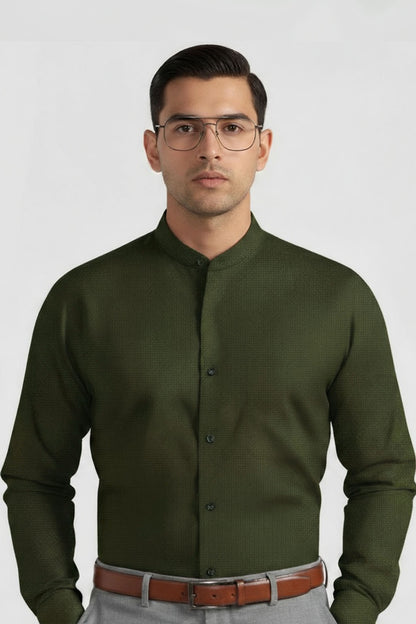 THE HUNTER GREEN BUSSINESS SHIRT
