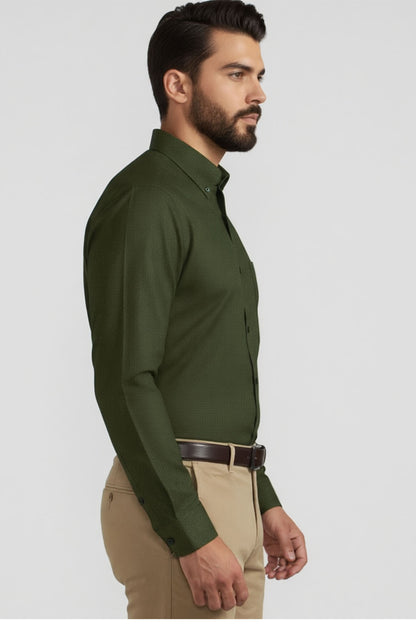URBAN GREEN BUTTON-DOWN SHIRT