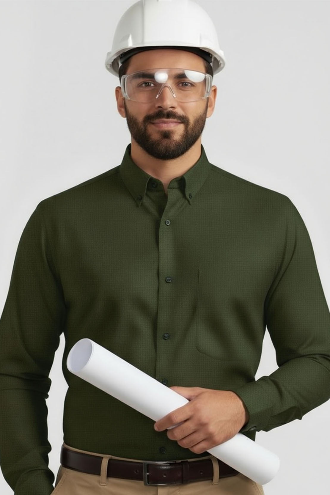 URBAN GREEN BUTTON-DOWN SHIRT