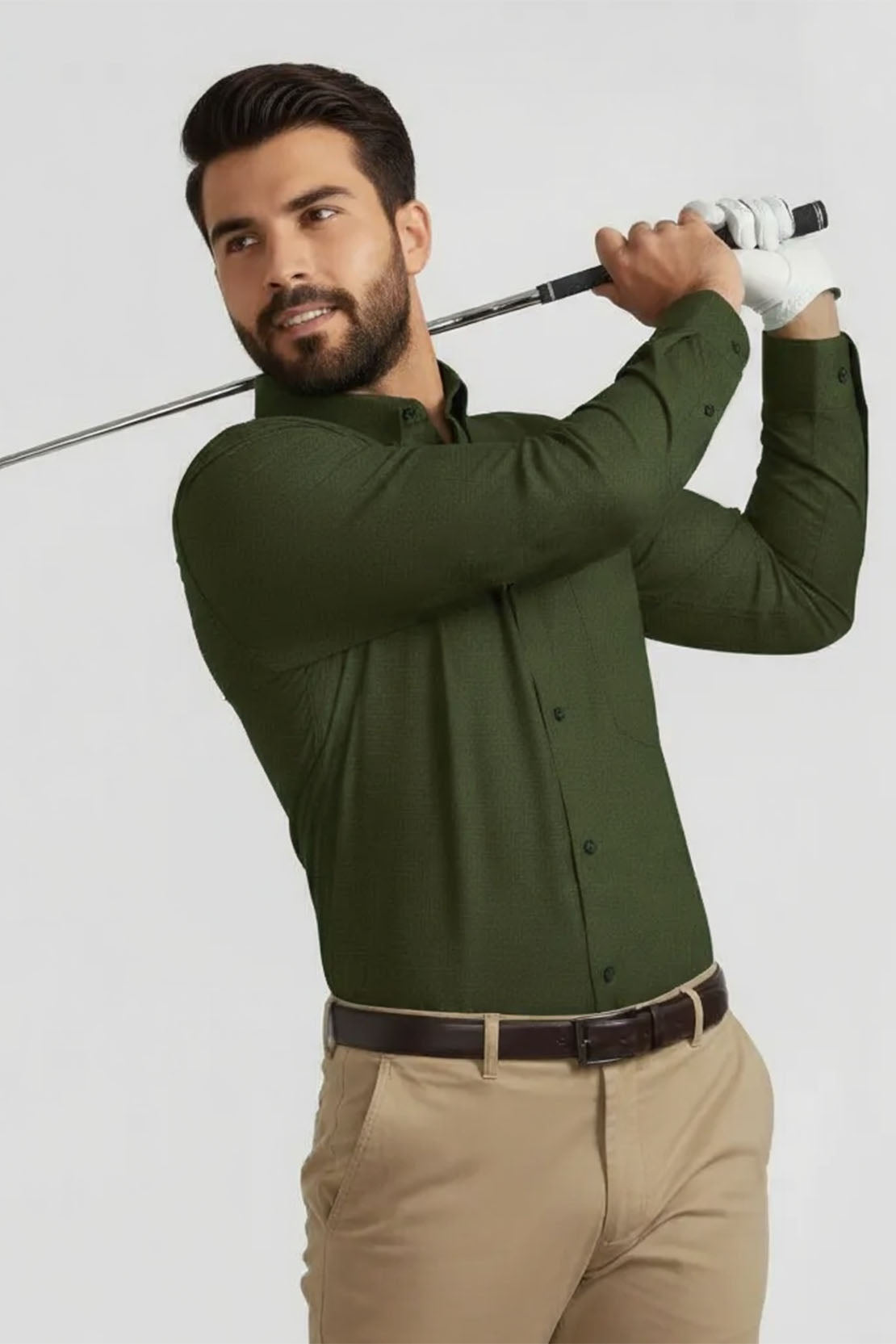 URBAN GREEN BUTTON-DOWN SHIRT