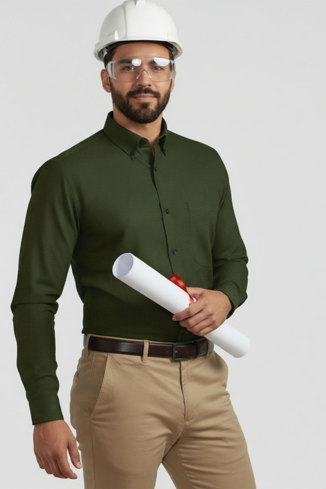 URBAN GREEN BUTTON-DOWN SHIRT